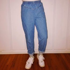 vintage high waisted denim jeans